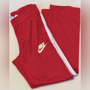 Nike Red Athletic Track Pants Sweatpants (Flawed)
